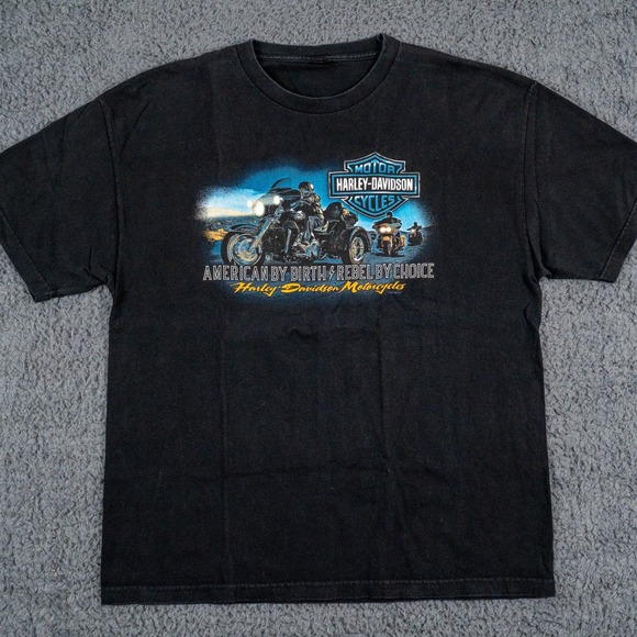 Harley-Davidson Other - Vintage Harley Davidson Shirt Mens XL Black Single Stitch Wisconsin Short Sleeve